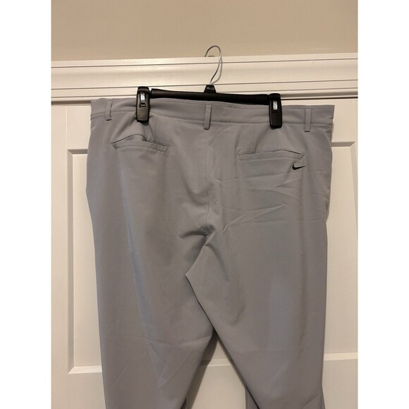 Nike Golf Pants Mens 38 X 30 Gray Flat Front Performance Stretch Waist Standard - Picture 5 of 6